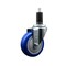 Service Caster 4'' Blue Poly Wheel Swivel 1-1/4'' Expanding Stem Caster SCC-EX20S414-PPUB-BLUE-114 - alternate 1